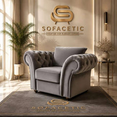 Nicole Plush velvet  Luxury Sofa Set