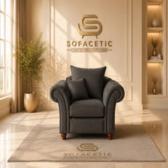 Nicole Naple Fabric Luxury Sofa Set