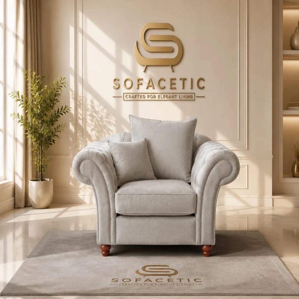 Nicole Naple Fabric Luxury Sofa Set