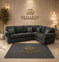 Tanzo Jumbo Cord Luxury Fabric Sofa