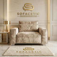 Sleefy Crush velvet Comfort Sofa Set