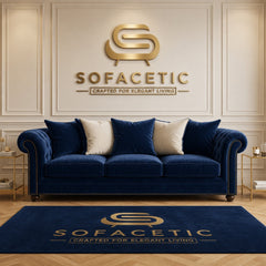 Juxen Plush Velvet Designer Sofa Set