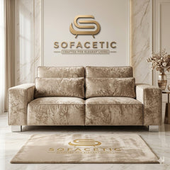 Sleefy Crush velvet Comfort Sofa Set