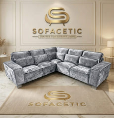 Sleefy Crush velvet Comfort Sofa Set
