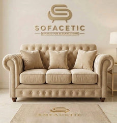 Monzi Crush velvet  Contemporary Sofa Set