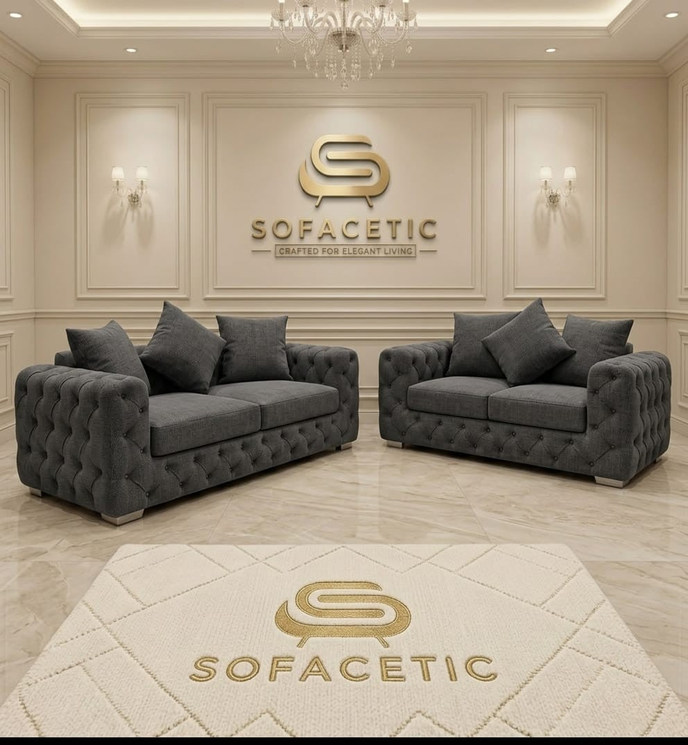 Urban Chenile Living Sofa Set