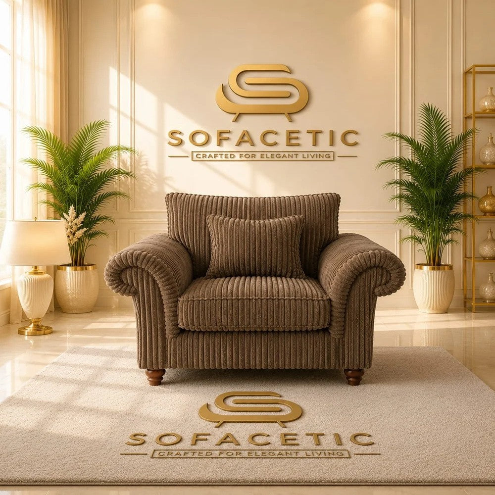 Nicole Jumbo Cord  Luxury Sofa Set