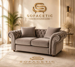 Nicole Plush velvet  Luxury Sofa Set