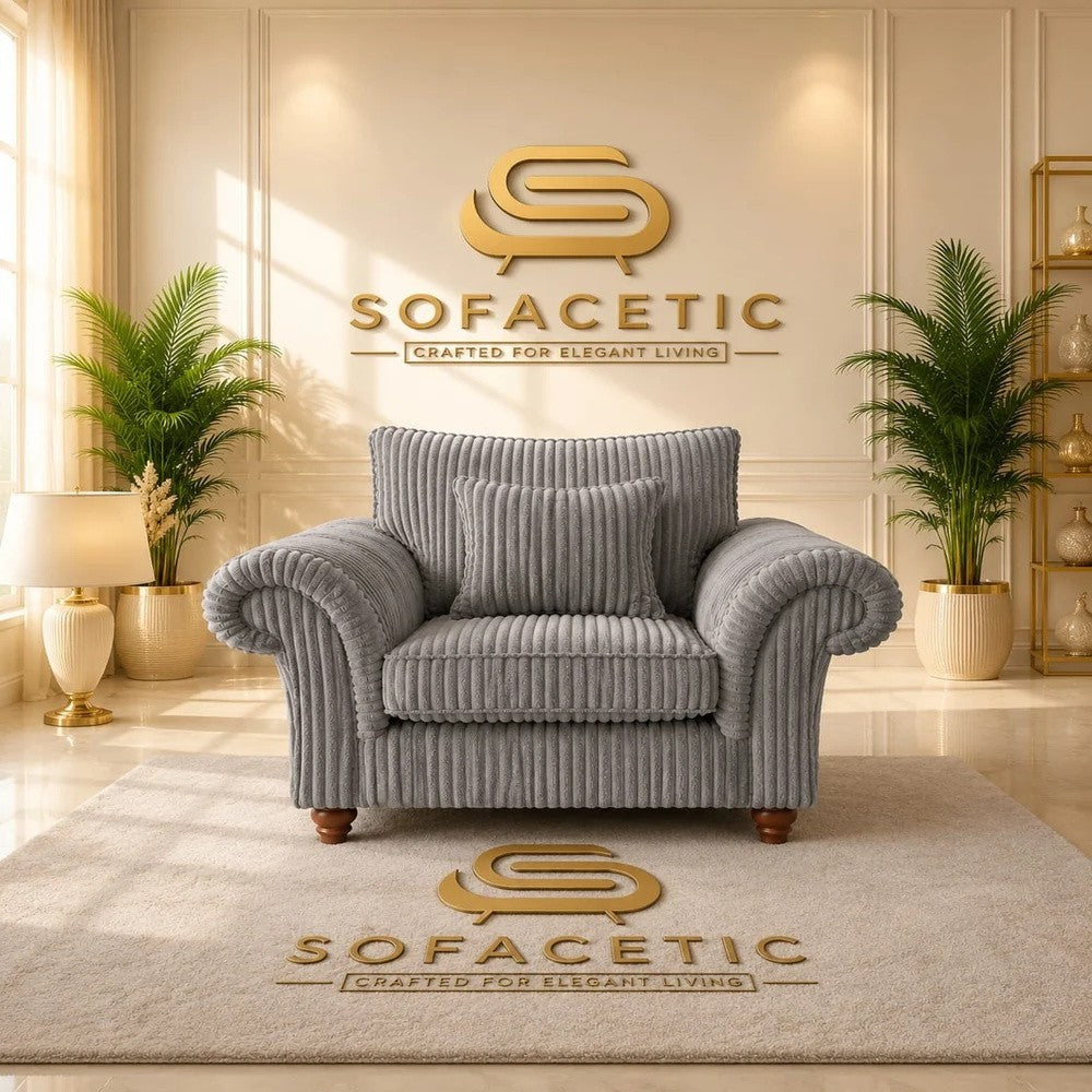 Nicole Jumbo Cord  Luxury Sofa Set