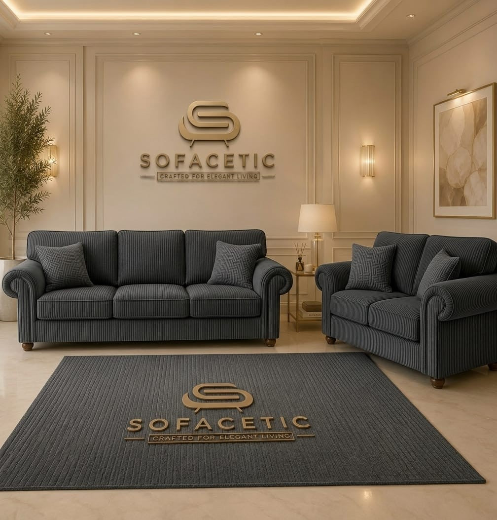 Tanzo Jumbo Cord Luxury Fabric Sofa