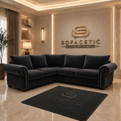 Monzi Plush velvet  Contemporary Sofa Set