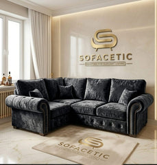 Monzi Crush velvet  Contemporary Sofa Set