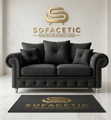 Monzi Chenille Contemporary Sofa Set