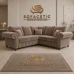 Tanzo Plush velvet Luxury Fabric Sofa
