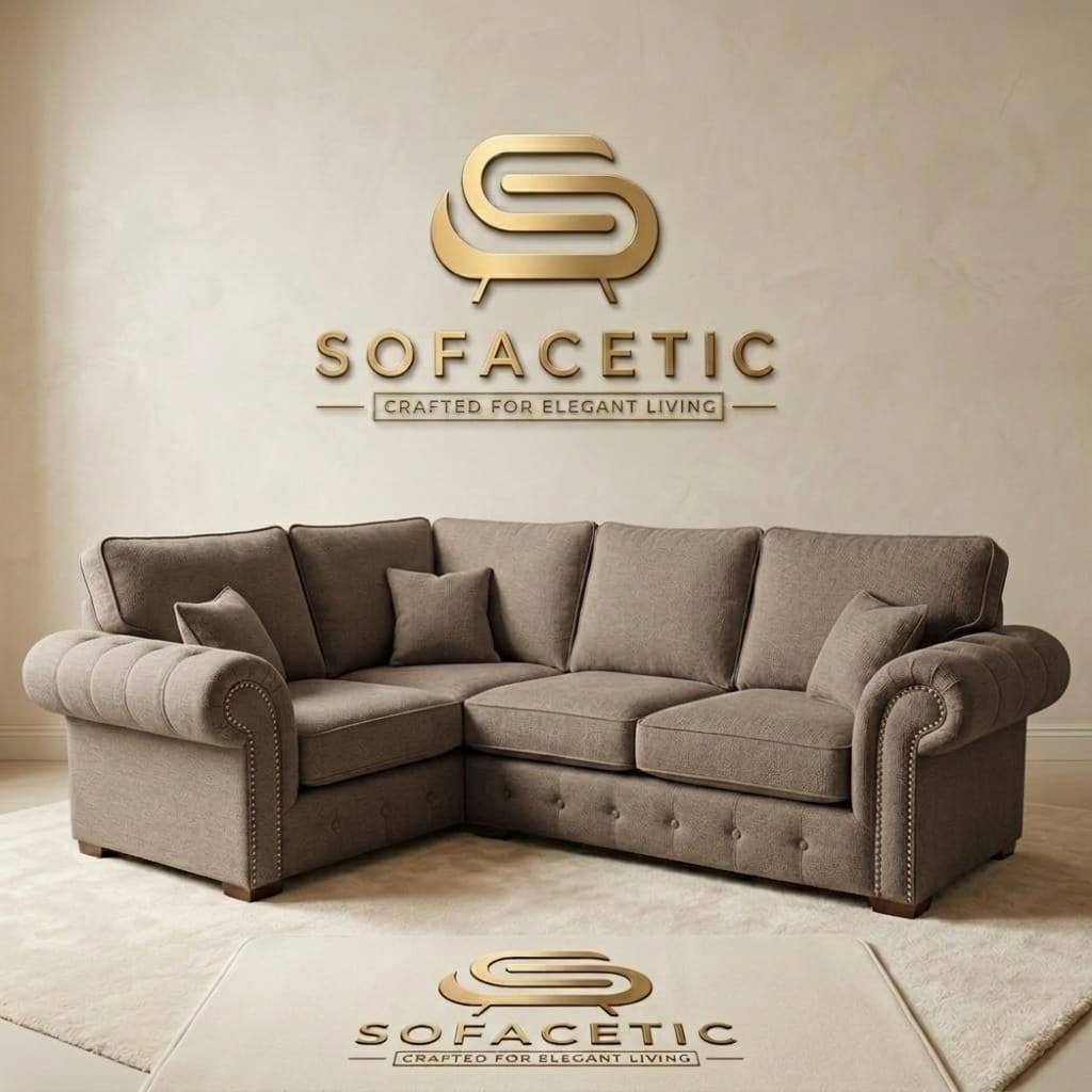 Monzi Chenille Contemporary Sofa Set