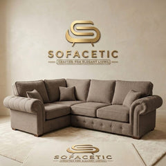 Monzi Chenille Contemporary Sofa Set