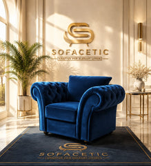 Nicole Plush velvet  Luxury Sofa Set