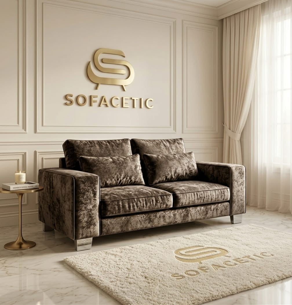 Sleefy Crush velvet Comfort Sofa Set