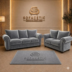 Monzi Plush velvet  Contemporary Sofa Set