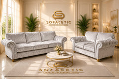 Nicole Crush velvet  Luxury Sofa Set