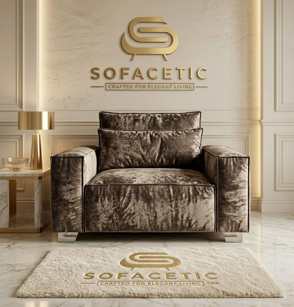 Sleefy Crush velvet Comfort Sofa Set