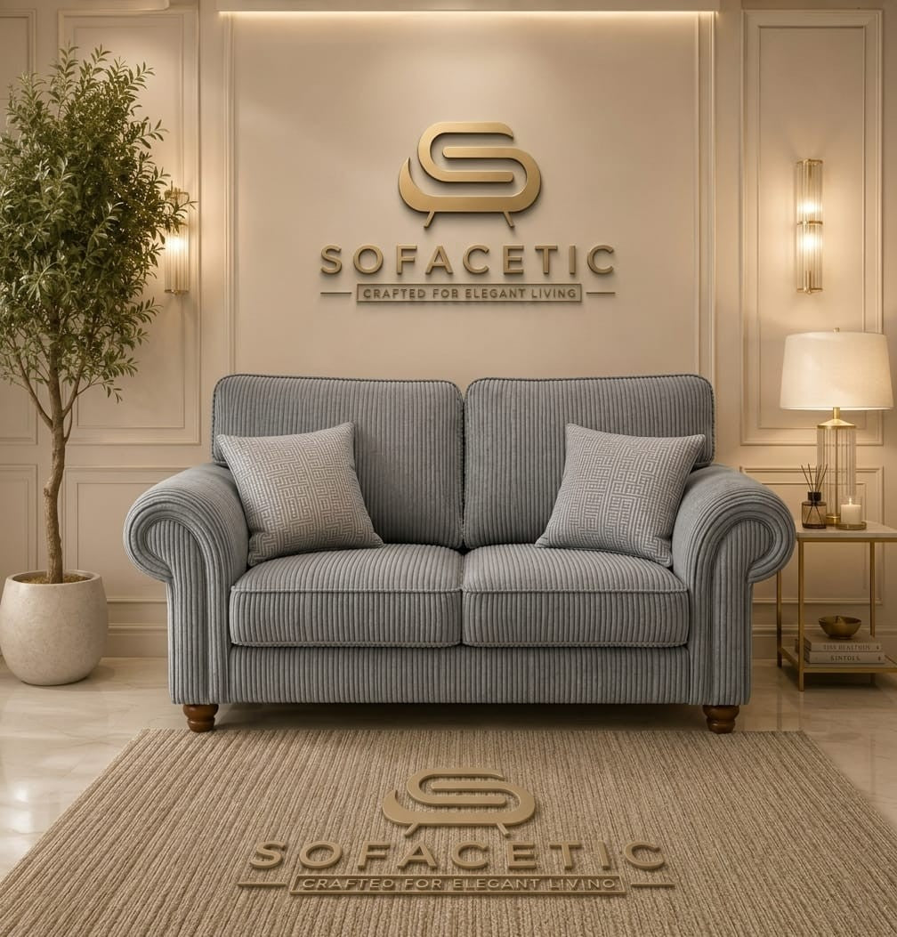 Tanzo Jumbo Cord Luxury Fabric Sofa
