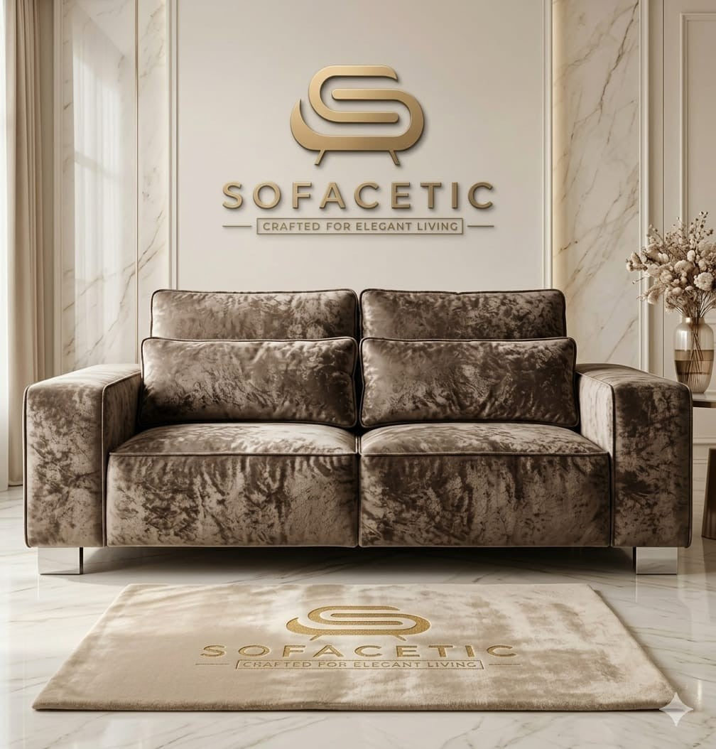Sleefy Crush velvet Comfort Sofa Set