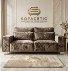 Sleefy Crush velvet Comfort Sofa Set