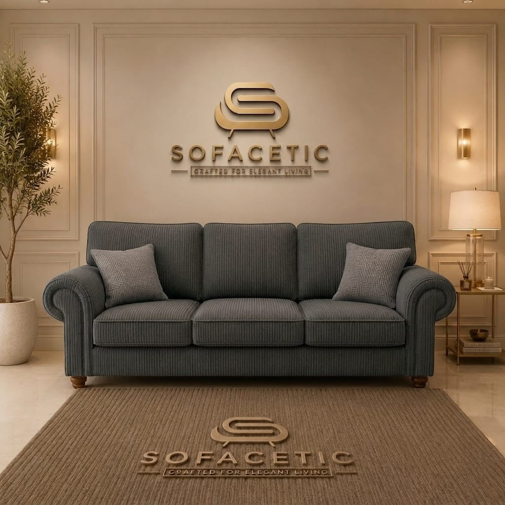 Tanzo Jumbo Cord Luxury Fabric Sofa