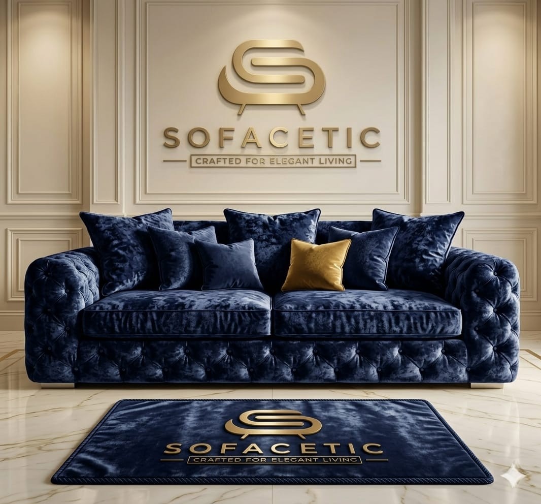 Urban Crush velvet Living Sofa Set