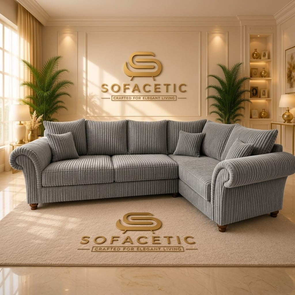 Nicole Jumbo Cord  Luxury Sofa Set