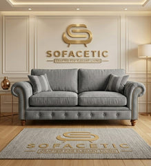 Tanzo Chenile Luxury Fabric Sofa