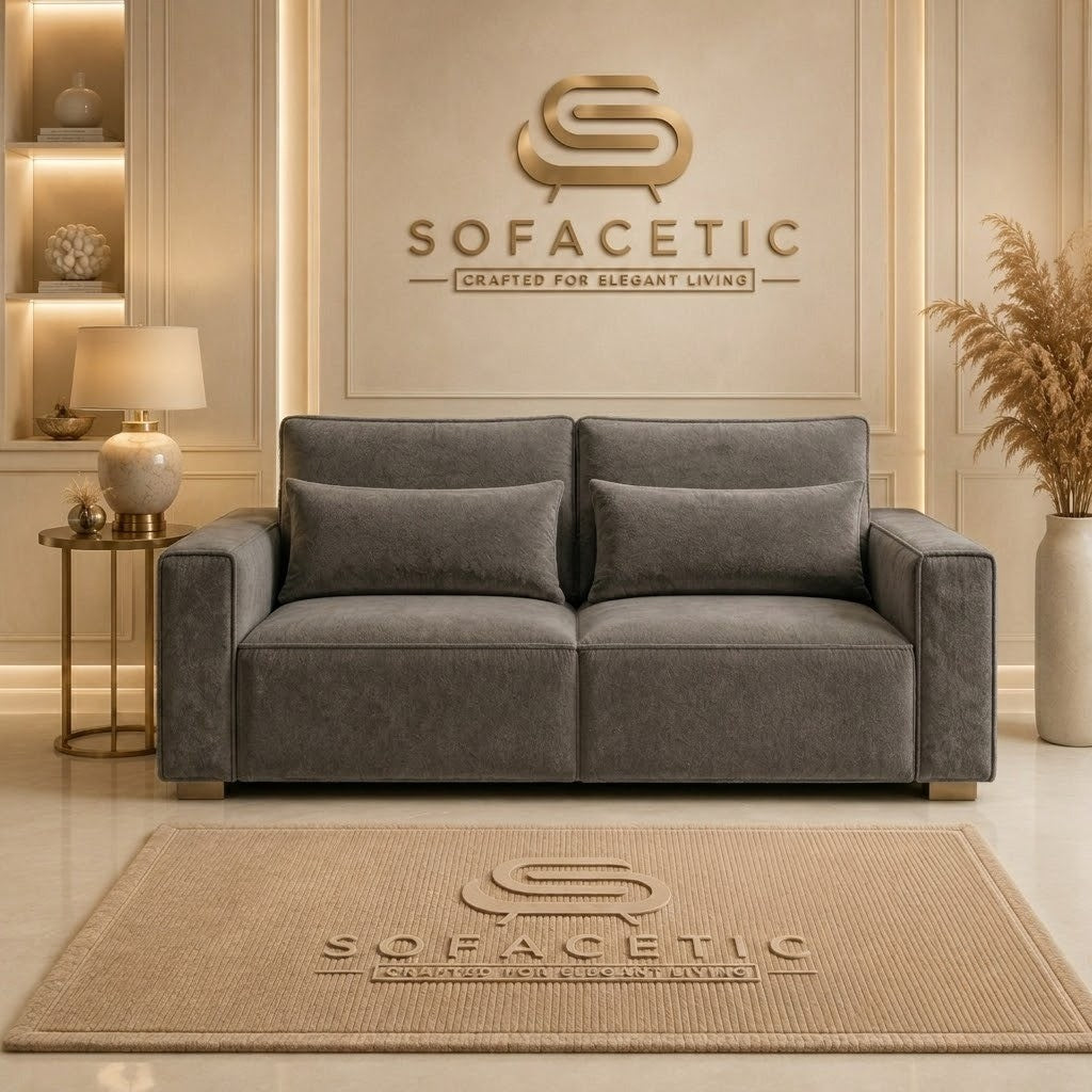 Sleefy Plush velvet Comfort Sofa Set