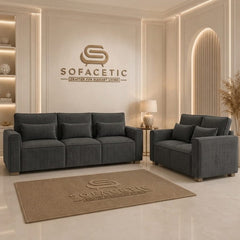 Sleefy Jumbo Cord Comfort Sofa Set
