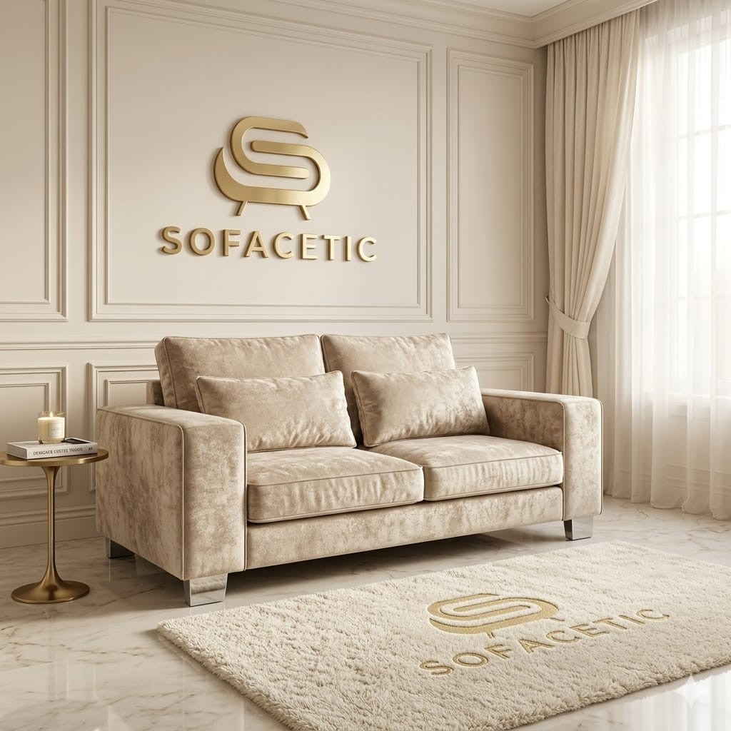 Sleefy Crush velvet Comfort Sofa Set