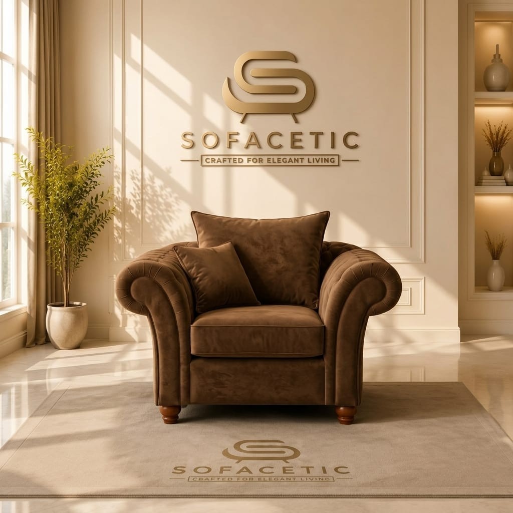 Nicole Plush velvet  Luxury Sofa Set