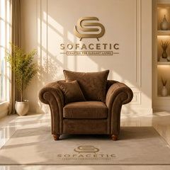 Nicole Plush velvet  Luxury Sofa Set