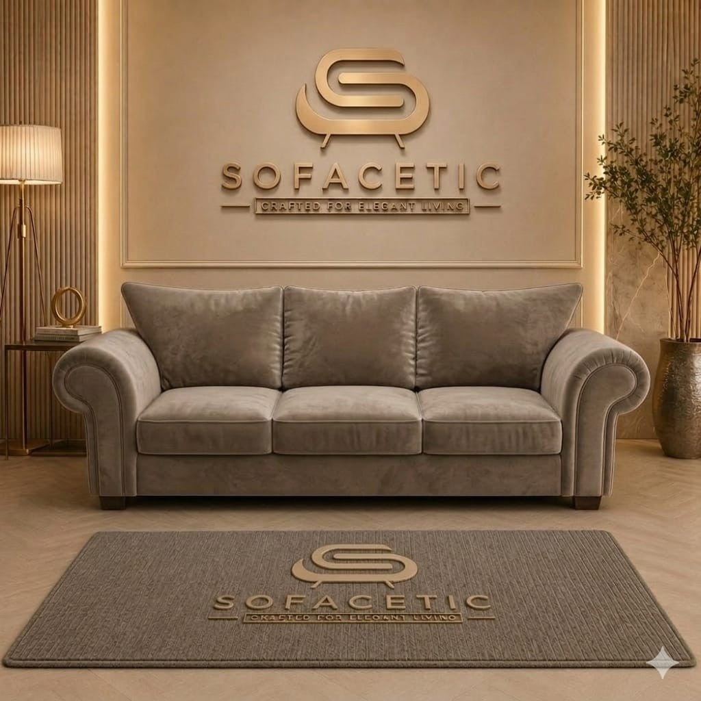 Monzi Plush velvet  Contemporary Sofa Set