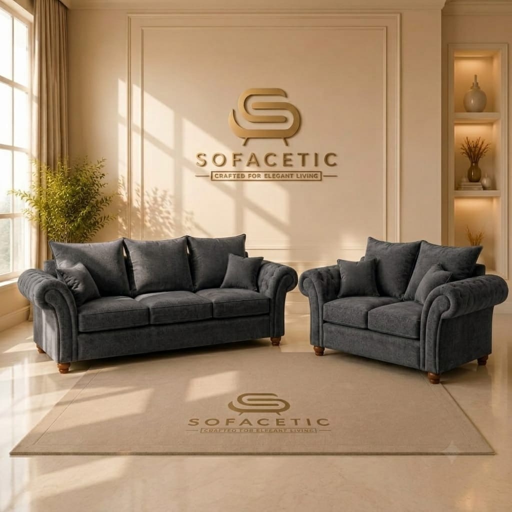 Nicole Chenille  Luxury Sofa Set