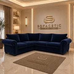 Monzi Plush velvet  Contemporary Sofa Set