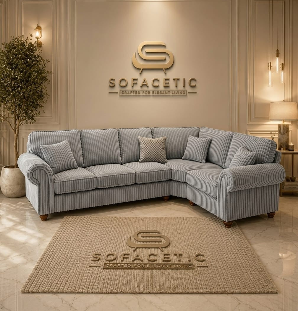 Tanzo Jumbo Cord Luxury Fabric Sofa