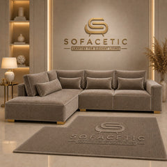 Sleefy Plush velvet Comfort Sofa Set