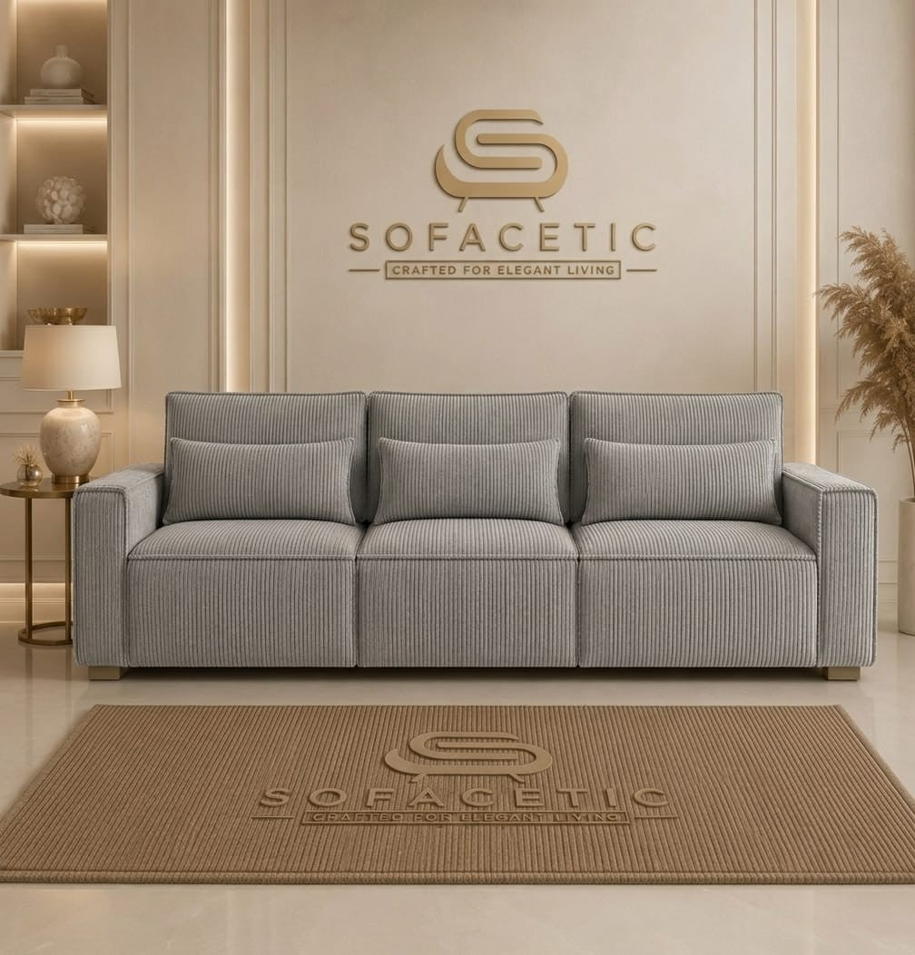 Sleefy Jumbo Cord Comfort Sofa Set
