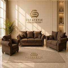Nicole Plush velvet  Luxury Sofa Set