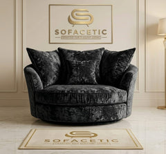 Juxen Crush Velvet Designer Sofa Set