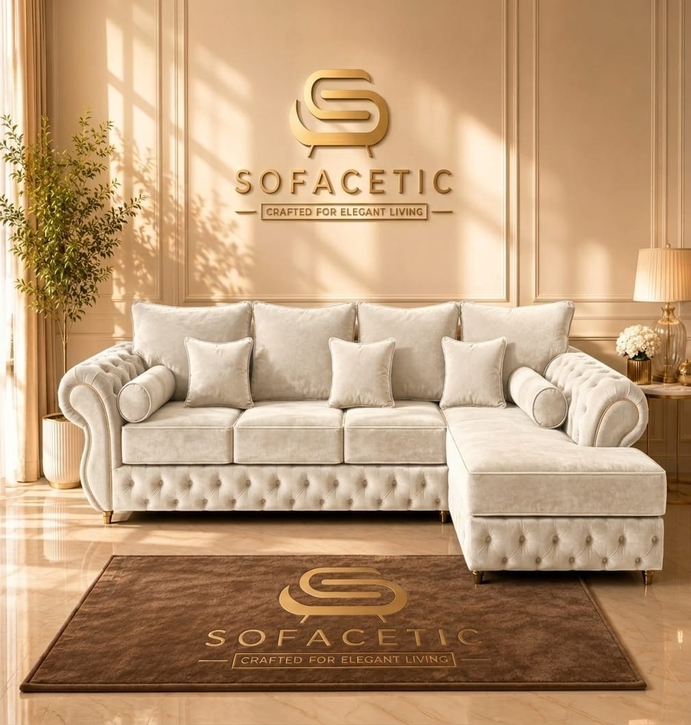 Malibu Plush Velvet Sofa Set