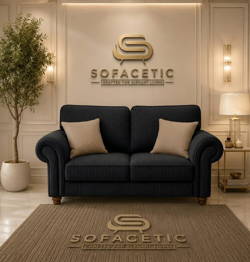 Tanzo Jumbo Cord Luxury Fabric Sofa