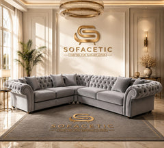 Nicole Plush velvet  Luxury Sofa Set
