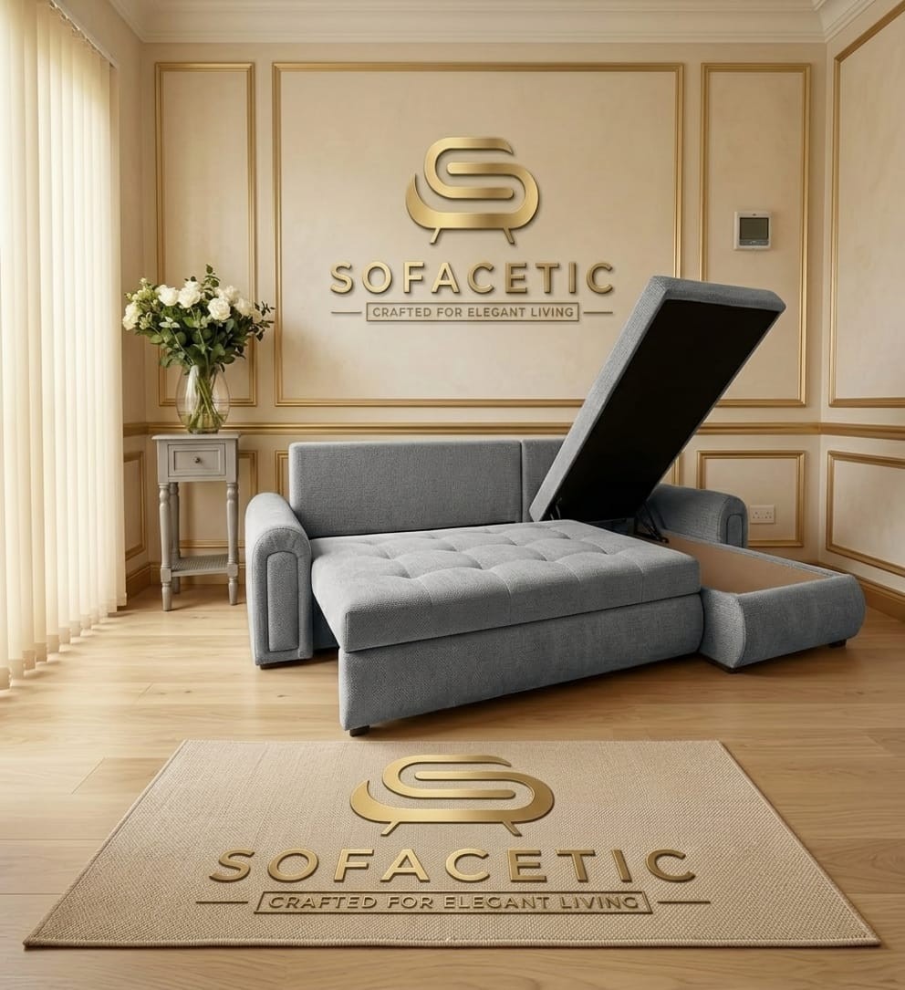 Napnest Chenile Corner Sofa Bed