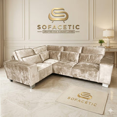 Sleefy Crush velvet Comfort Sofa Set